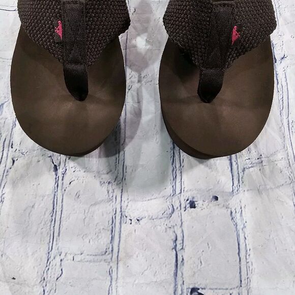 Rocket Dog WOMENS SIZE 11 Diver Brown Platform Wedge Flip Flops - Picture 3 of 10